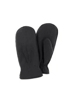 HK Mustat Miesten Nahkakintaat Sormiväleillä