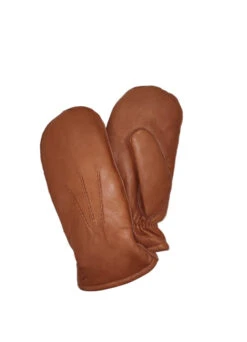 HK Konjakinruskeat Miesten Nahkakintaat Sormiväleillä