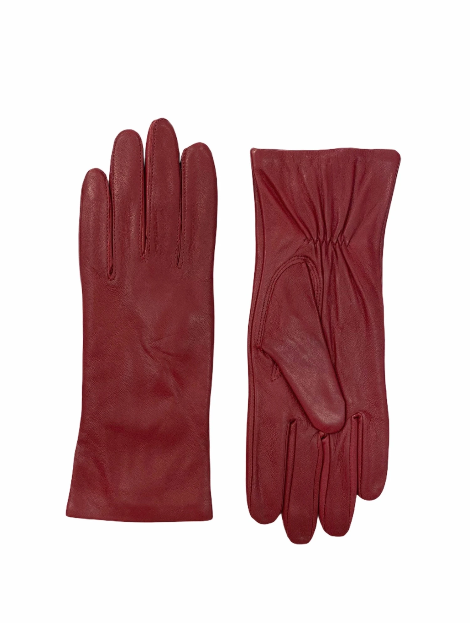 Sajaco Naisten Nahkahanskat Punaiset 2 Sajaco Naisten Nahkahanskat Punaiset - Image 2