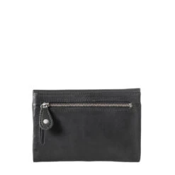 Aunts & Uncles Peach Musta Lompakko -Laukkuni aunts and uncles nahkalompakko musta peach