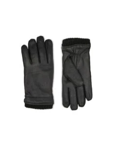 Börjesson Miesten Mustat Nahkahanskat