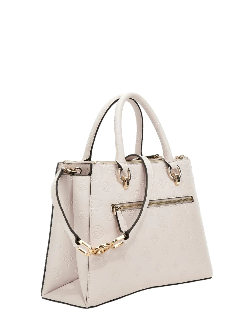 Guess Galeria Satchel Cream Logokuvioitu 2 Guess Galeria Satchel Cream Logokuvioitu - Image 2