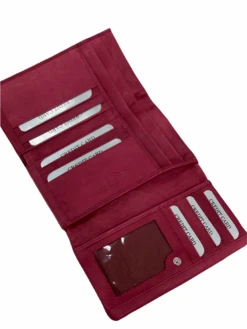 Nabo Fuksia Iso RFID Lompakko -Laukkuni fuksia iso nahkalompakko rfid