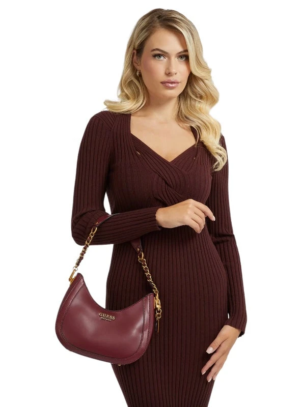 Guess Abey Pieni Olkalaukku Merlot 1 Guess Abey Pieni Olkalaukku Merlot