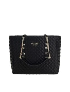 Guess Adam Iso Laukku Tikkikuvio Musta