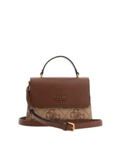 Guess Berta Mini Olkalaukku Ruskea Logokuviollinen