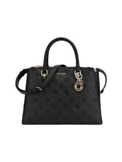 Guess Galeria Satchel Musta Logokuvioitu