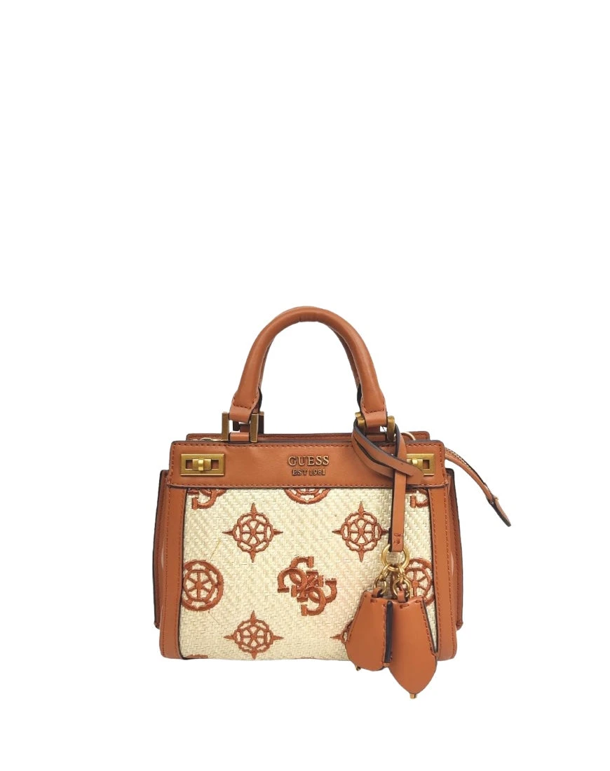 Guess Katey Mini Käsilaukku Kuvioitu/konjakinruskea 2 Guess Katey Mini Käsilaukku Kuvioitu/konjakinruskea - Image 2