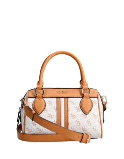 Guess Noelle Box Satchel Valkoinen / Caramel