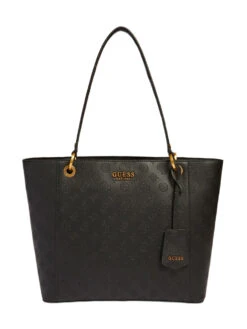 Guess Noelle Musta Laukku Logokuvioinnilla