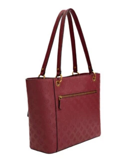 Guess Noelle Viininpunainen Laukku Logokuvioinnilla -Laukkuni guess noelle logo viininpunainen laukku