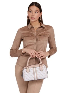 Guess Noelle Box Satchel Valkoinen / Multi