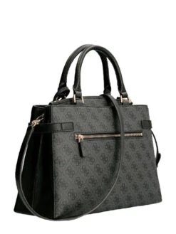 Guess Zadie Logo Käsilaukku Musta 5 Guess Zadie Logo Käsilaukku Musta -Laukkuni harmaa musta iso laukku guess zadie logo girlfriend