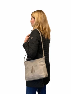 Pigeon Harmaa Keskikokoinen Olkalaukku