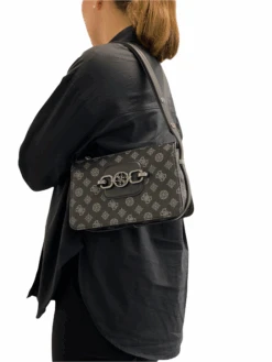 Guess Hensely Olkalaukku Musta Kuviollinen