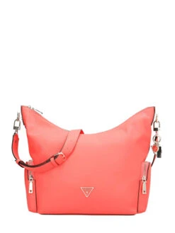 Korallinpunainen Guess Destiny Hobo Iso Olkalaukku