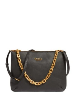 Guess Turin Iso Olkalaukku Musta -Laukkuni iso olkalaukku musta guess turin