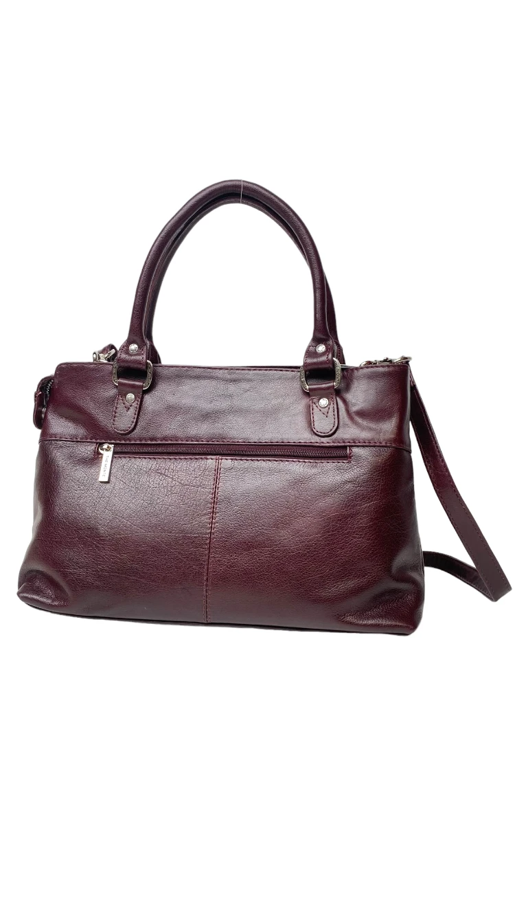 Monte Käsilaukku Nahkaa Viininpunainen 4 Monte Käsilaukku Nahkaa Viininpunainen - Image 4
