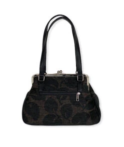 Käsilaukku Kehysmallinen Musta/ruskea -Laukkuni kehyslaukku nabo kotimainen laukku