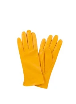 Sajaco Naisten Nahkahanskat Keltaiset