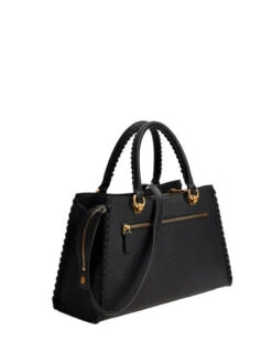 Guess Kaoma Musta Satchel -Laukkuni keskikokoinen musta guess kaoma