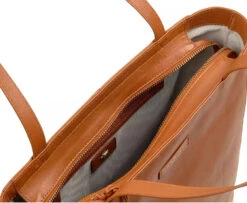 Radley Longacre Pystymallinen Konjakinruskea Laukku -Laukkuni konjakinruskea radley nahkainen tyolaukku