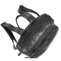 Chesterfield Musta Nahkareppu Mack -Laukkuni lapparireppu nahkainen musta mack