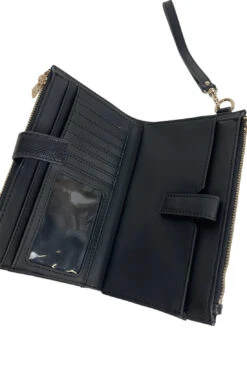 Guess Laurel Iso Lompakko Rannehihnalla Musta -Laukkuni laurel guess lompakko iso musta