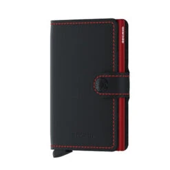 Secrid Miniwallet Matte Black & Red -Laukkuni matte musta punainen secrid miniwallet