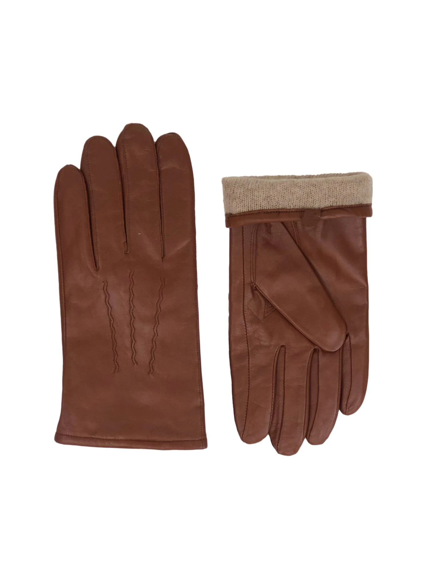 Miesten Nahkahanskat Ruskeat 2 Miesten Nahkahanskat Ruskeat - Image 2