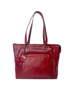 Monte Nahkainen Käsilaukku Punainen