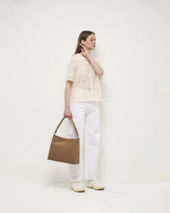 Hvisk Amble Nylon Olkalaukku Beige