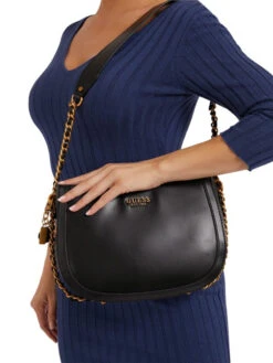 Guess Abey Hobo Musta Olkalaukku