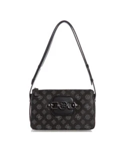 Guess Hensely Olkalaukku Musta Kuviollinen 5 Guess Hensely Olkalaukku Musta Kuviollinen -Laukkuni musta guess hensely olkalaukku