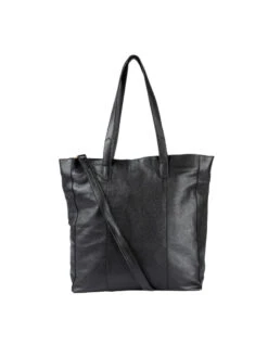 Re:Designed Jemma Urban Shopperi Musta -Laukkuni musta iso nahkalaukku redesigned jemma