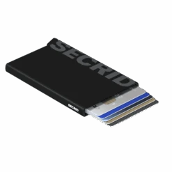 Secrid Cardprotector Musta Logo -Laukkuni musta logo korttikotelo rfid suoja