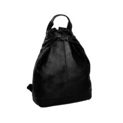 Chesterfield Musta Nahkareppu Manchester -Laukkuni musta nahkainen reppu manchester