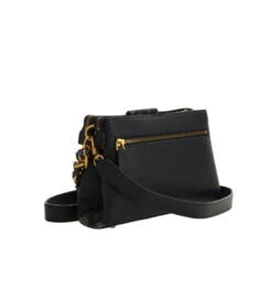 Guess Alva Mini Musta Olkalaukku Ketjulla -Laukkuni musta olkalaukku guess alva mini