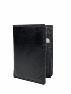 Vigro Keskikokoinen Nahkalompakko -Laukkuni musta virgo nahkalompakko metallivetoketju