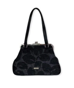 Käsilaukku Kehysmallinen Musta/harmaa