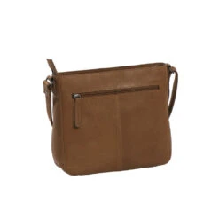 Chesterfield Konjakinruskea Mumbai Olkalaukku -Laukkuni nahkainen ruskea olkalaukku chesterfield mumbai