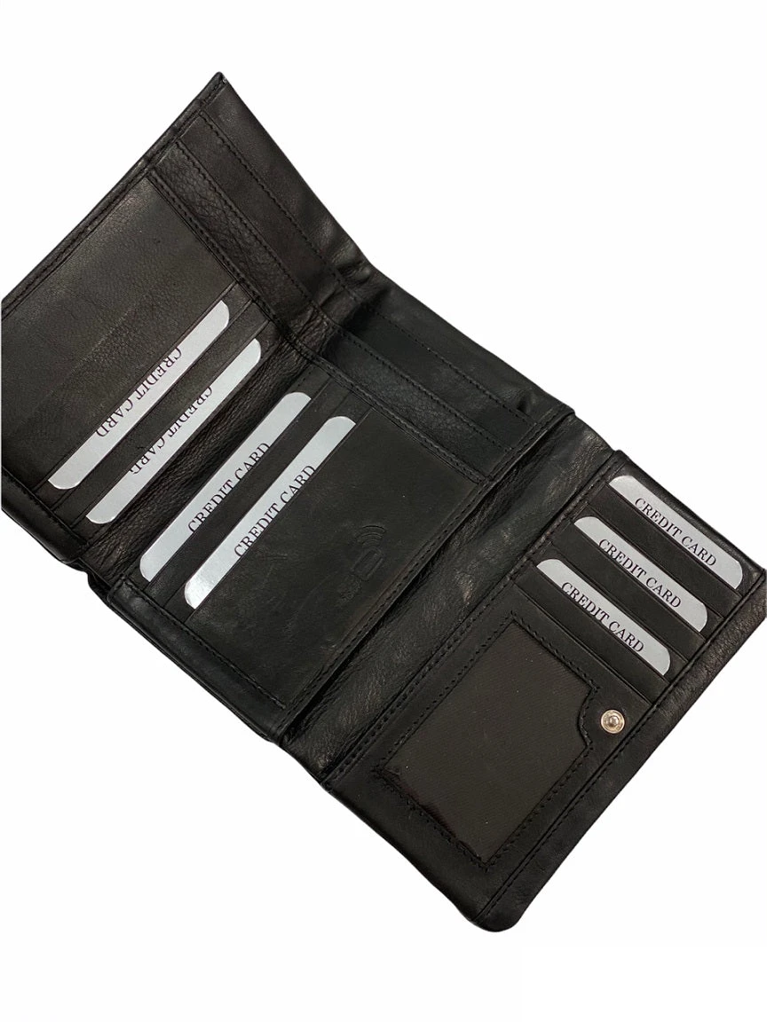 Nabo Musta Iso RFID Lompakko 4 Nabo Musta Iso RFID Lompakko - Image 4