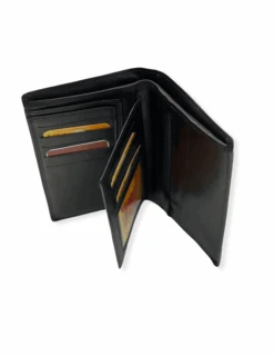 Virgon Korkea Nahkalompakko Isolla Ikkunalla 5 Virgon Korkea Nahkalompakko Isolla Ikkunalla -Laukkuni nahkalompakko miesten musta