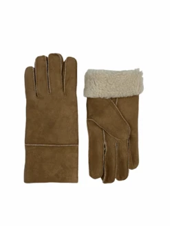 Börjesson Naisten Ruskeat Turkisvuorisormikkaat -Laukkuni naisten beige kelsiturkis