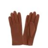 Sajaco Naisten Nahkahanskat Ruskeat