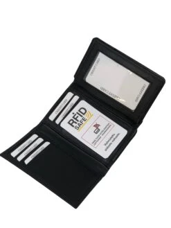 Starling Keskikokoinen Naisten Nahkalompakko Musta RFID