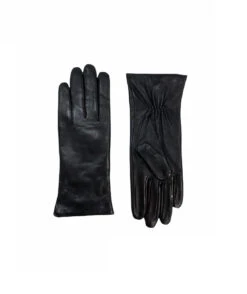 Sajaco Naisten Nahkahanskat Mustat