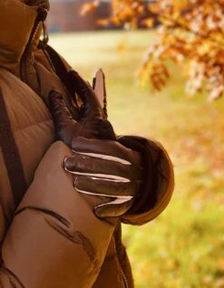 Mutka Naisten Nahkakäsine Vaaleilla Yksityiskohdilla