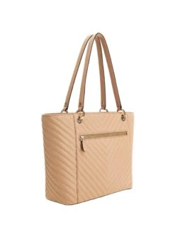 Guess Noelle Laukku Beige Tikkikuvio -Laukkuni noelle beige guess laukku tote