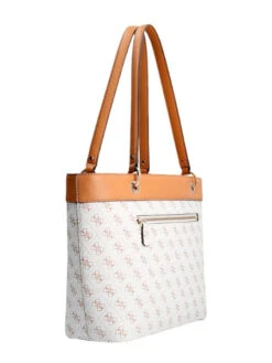 Guess Noelle Elite Tote Laukku Valkoinen Caramel / Kuvioitu -Laukkuni noelle elite tote guess konjakinruskea kuvioitu valkoinen laukku iso